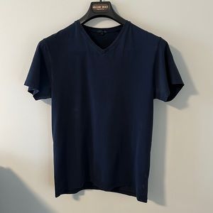 Patrick Assaraf Pima Cotton Stretch V-Neck T-shirt - Size M